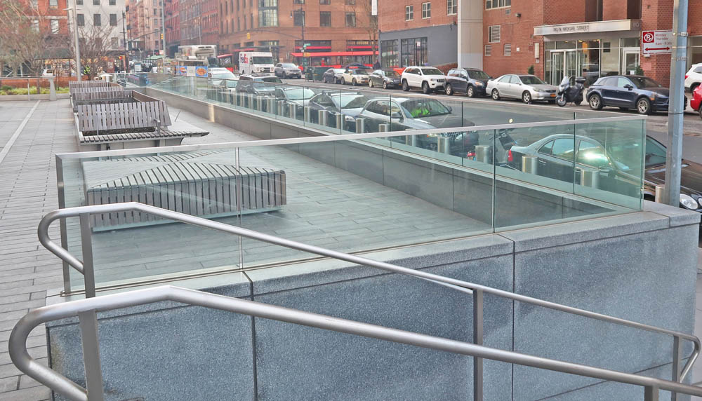 Stainless Steel + Glass Guardrails.